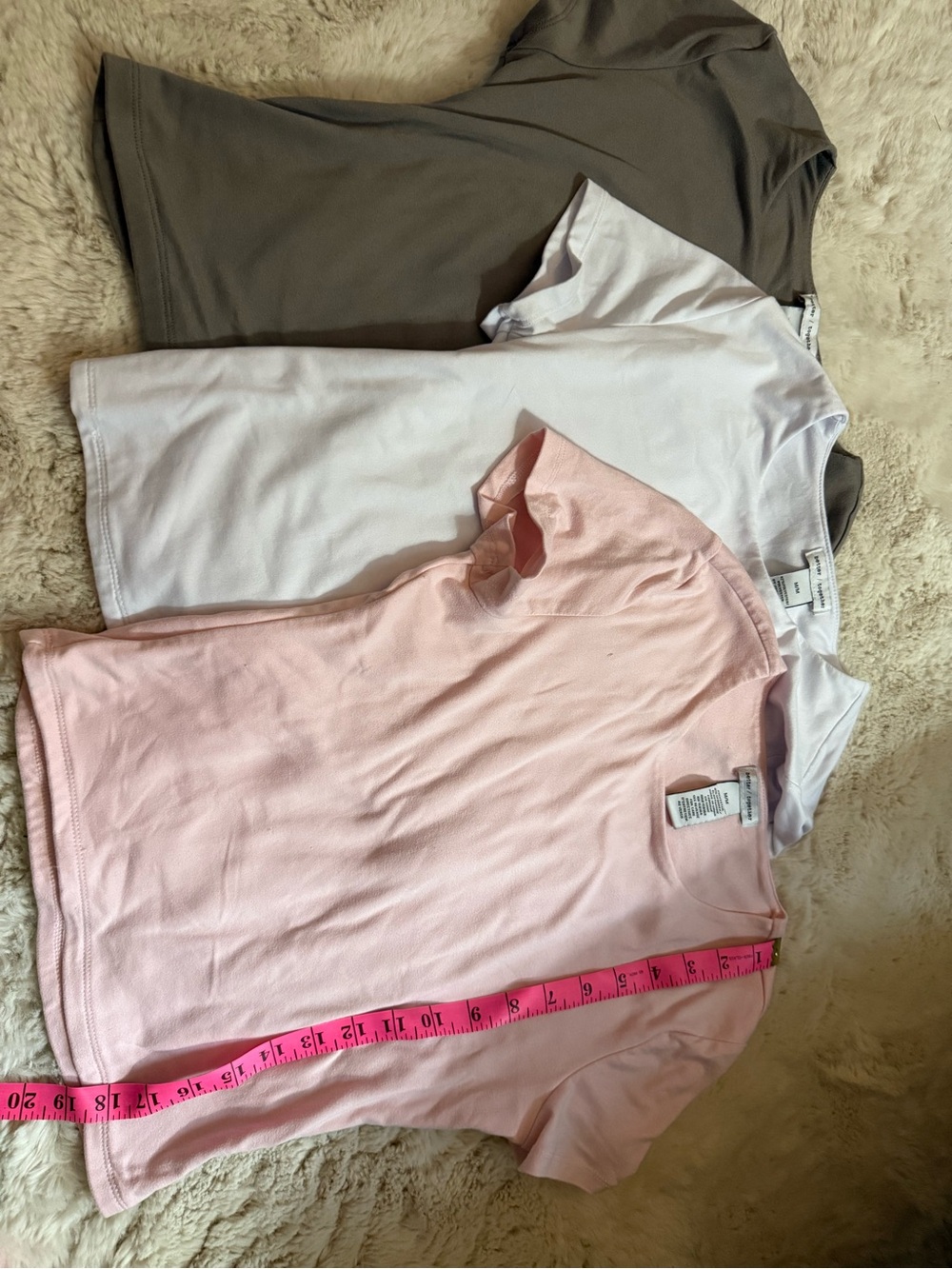 Classic Short Sleeve Tee - Pink, White, Olive